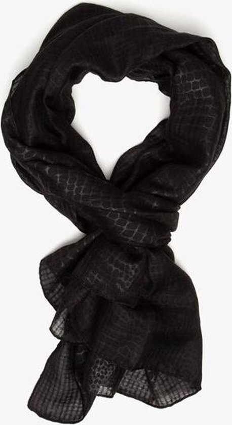 Dat Volgen mengsel Zwarte dames sjaal - Zwart - Maat ONE SIZE | bol.com