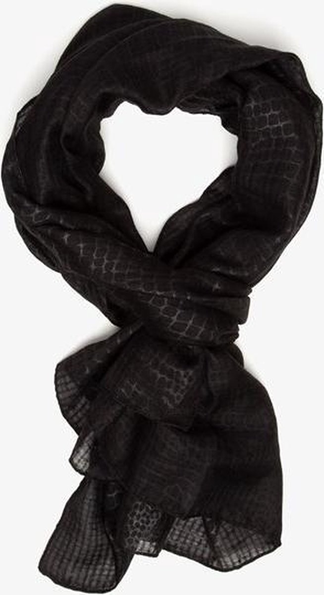 Zwarte dames sjaal - Zwart - Maat ONE SIZE | bol