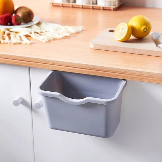Claire uit uitvoeren Afvalbakje aanrecht - Prullenbak keuken - Afvalemmer voor aan deur -  Kantoor /... | bol.com