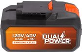 Powerplus Dual Power POWDP9040 2x20V accu - 2x20V Li-ion - 8.0/4.0Ah