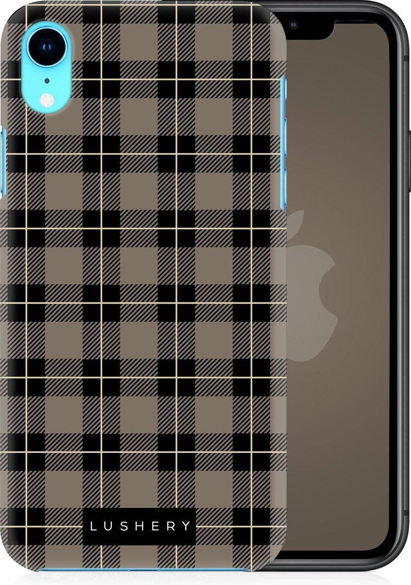 Lushery Hard Case voor iPhone Xr - Pretty in Plaid