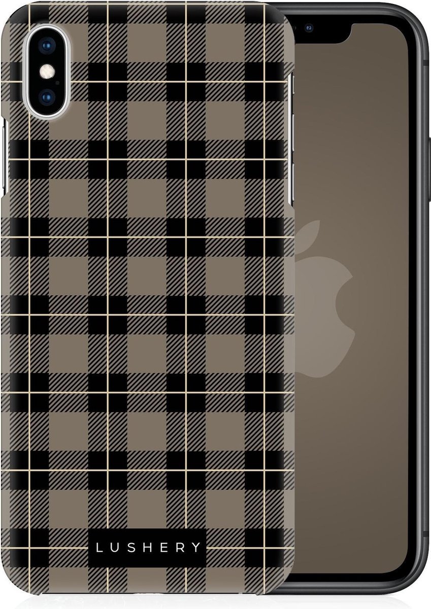 Lushery Hard Case voor iPhone Xs Max - Pretty in Plaid