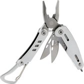 Xd Collection Multitool Met Karabijnhaak Solid 8,3 Cm Rvs Grijs