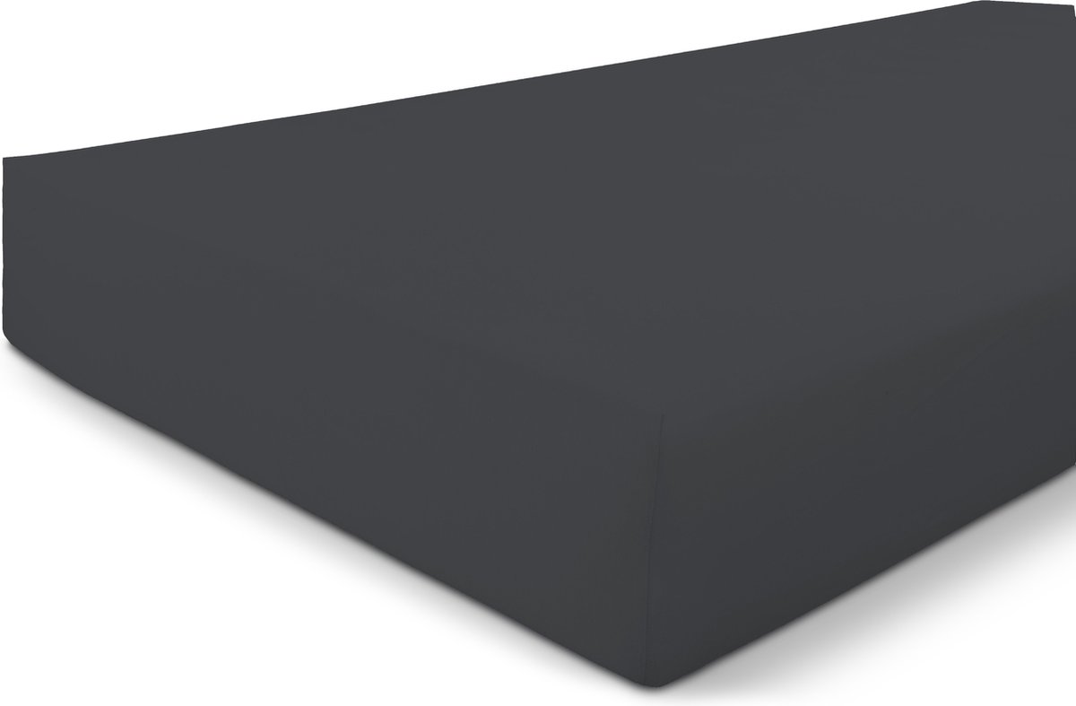 Walra Jersey Hoeslaken - Hoeslaken 140x200 - 100% Katoen - Antraciet