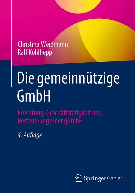 Business and Economics (German Language) - Die gemeinnützig ... - cover