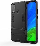 Armor Kickstand Back Cover - Huawei P Smart (2020) Hoesje - Zwart