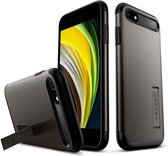 Hoesje Apple iPhone SE (2020) - Spigen Slim Armor Case - Gun Metal
