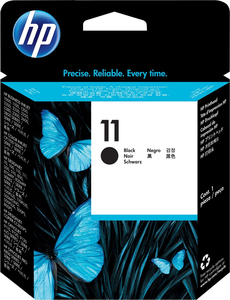 HP 11 Inktcartridge - Zwart / HC