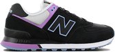 New Balance WL574 - Dames Sneakers Sport Casual Schoenen Zwart WL574SAU - Maat EU 36.5 US 6