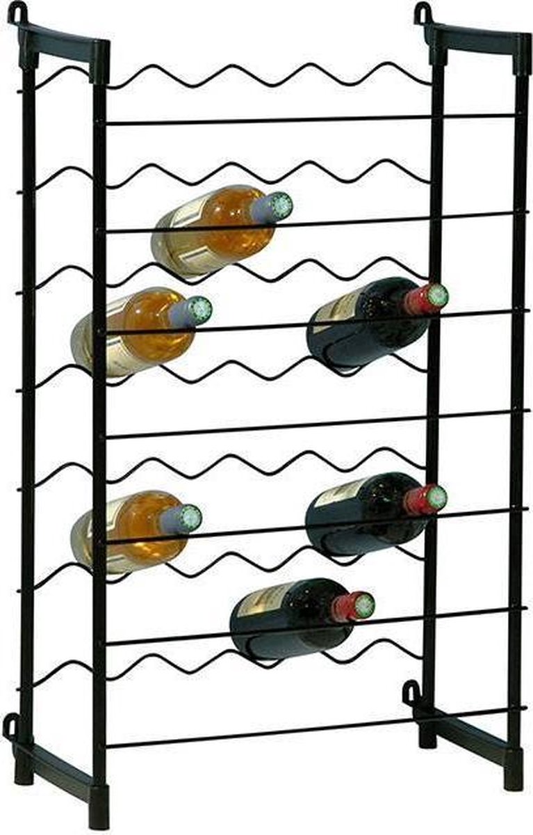 Metalen wijnrek voor 35 flessen | bol