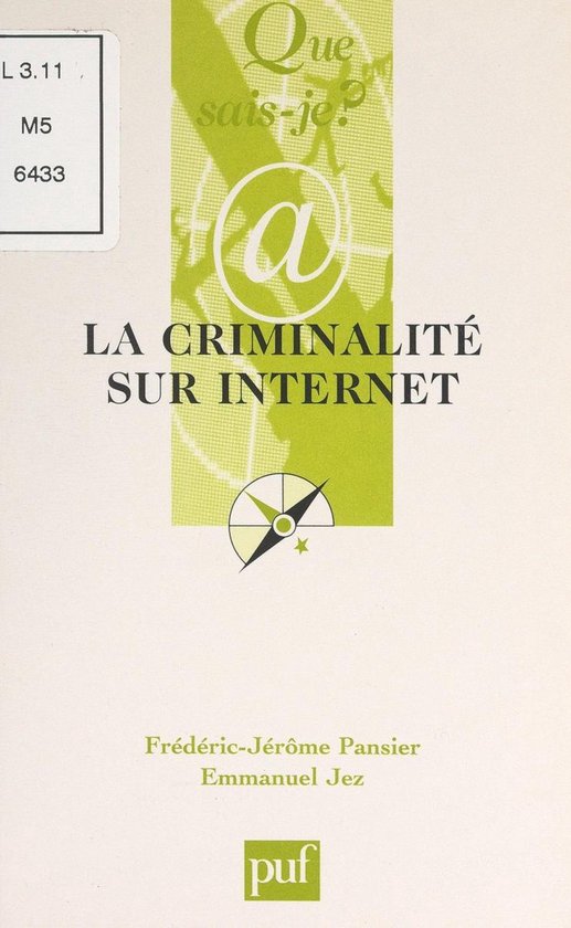 La criminalité sur l'internet - cover