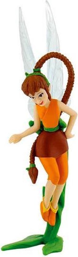 Foto: Disney speelfiguurtje elf noa met los blad peter pan tinkerbel 7 cm