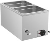 Voedselwarmer bain-marie 1500 W GN 1/2 roestvrij staal