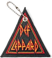 Def Leppard Sleutelhanger Tri-Logo Zwart