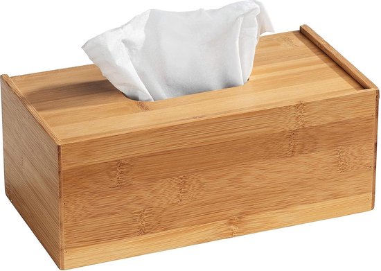 Boîte à mouchoirs en bois de bambou | bol.com