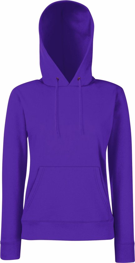 Fruit of the Loom - Lady-Fit Classic Hoodie - Paars - XL