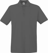 Fruit Of The Loom Premium Heren Poloshirt Met Korte Mouwen (Licht Graphite)