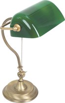 Mexlite Belana - Tafellamp Klassiek  -  - H:44cm  - E27 - Voor Binnen - Metaal - Tafellampen - Bureaulamp - Bureaulampen - Slaapkamer - Woonkamer - Eetkamer