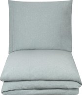 House in Style Luxe kussensloop Tumba Katoenen jersey, 80 x 80 cm, donkergrijs / grijs
