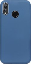 ADEL Premium Siliconen Back Cover Softcase Hoesje Geschikt voor Huawei P20 Lite (2018) - Blauw