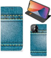 Telefoon Hoesje Geschikt voor iPhone12 Pro Max Wallet Case Jeans