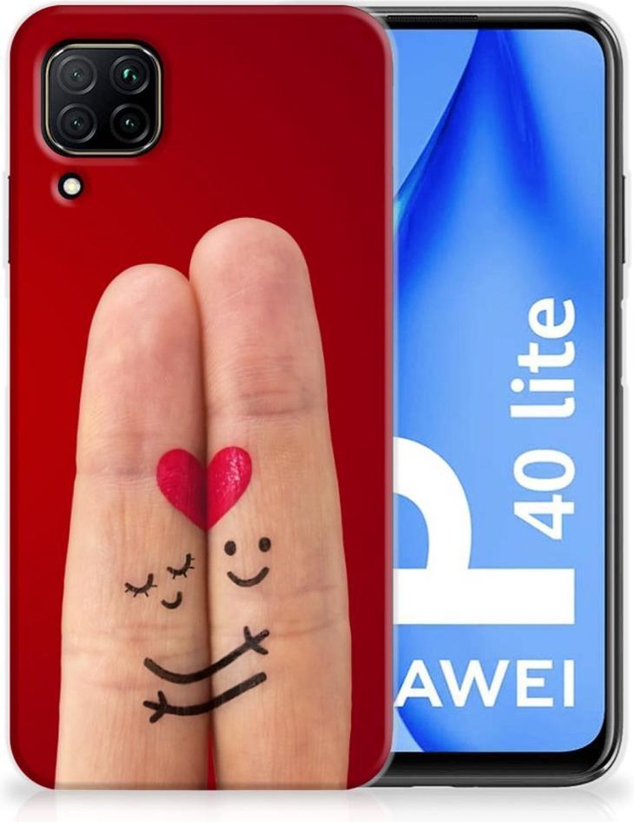 Huawei P40 Lite Silicone Back Cover Liefde - Origineel Romantisch Cadeau
