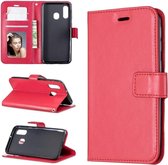 Samsung Galaxy A20E hoesje book case rood