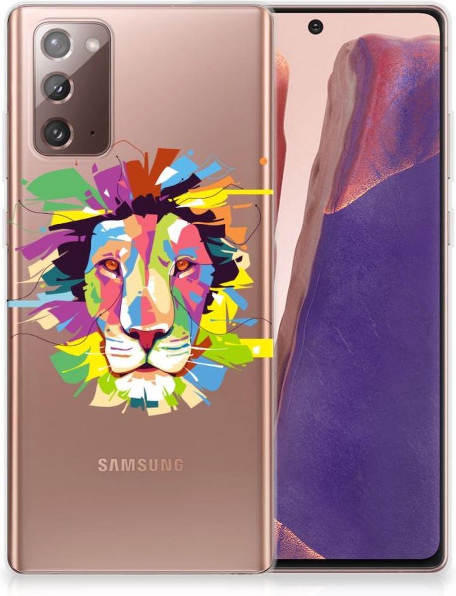 Samsung Note 20 Telefoonhoesje met Naam Lion Color