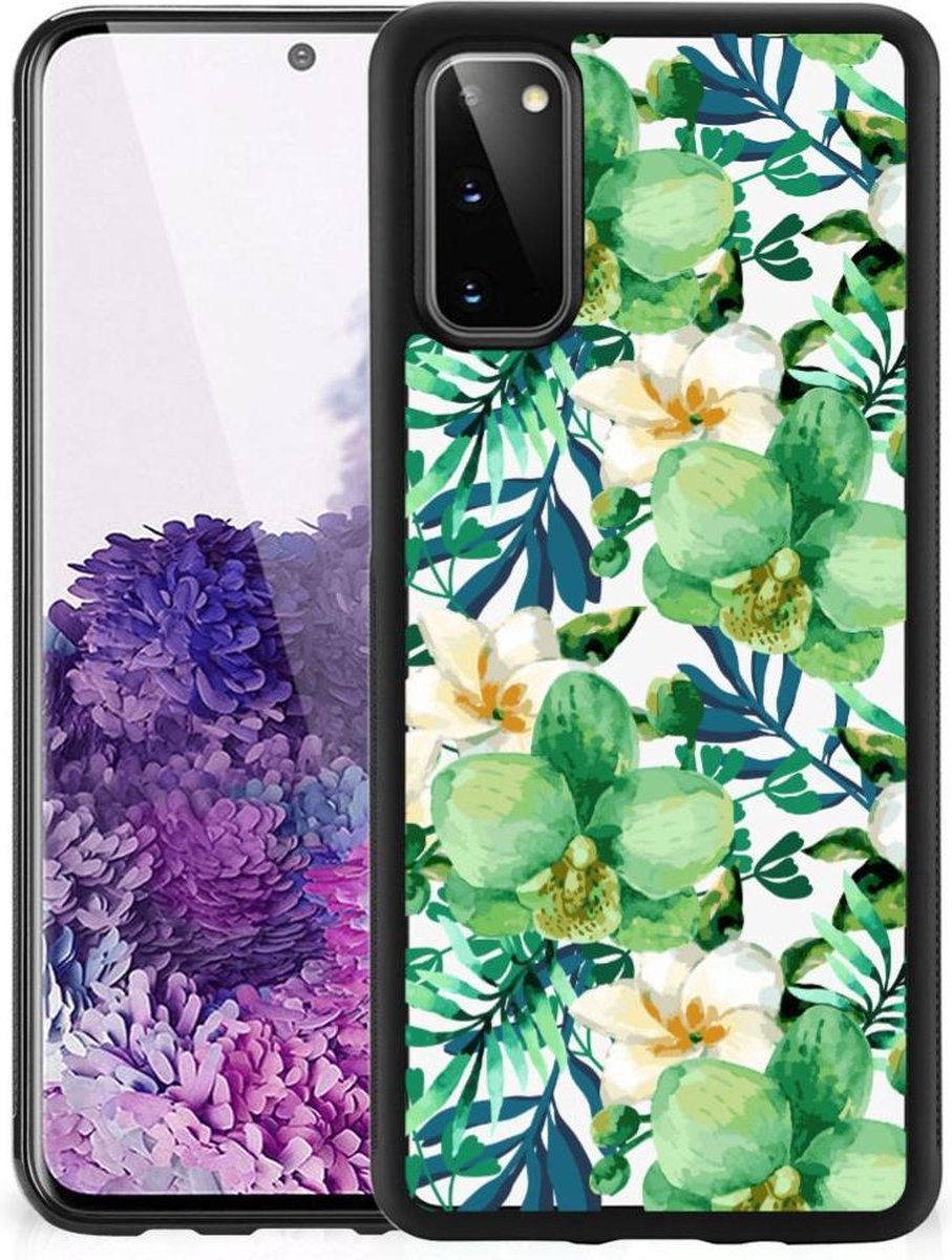 Samsung Galaxy S20 Skin Case Orchidee Groen