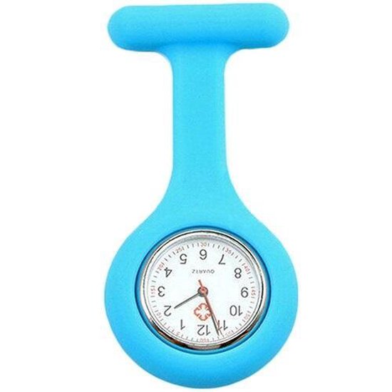 Verpleegster Horloge - Zusterhorloge - Siliconen - Licht Blauw