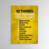 Zero Talent - Walljar - Wanddecoratie - Poster