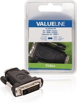 Valueline VLVB34912B High Speed Hdmi Met Ethernet Adapter Dvi-i - Hdmi Female Zwart