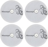 Hydas Reserve-elektrodekussens voor Smart Massager, zelfklevend, 6 x 6 cm, set van 4 stuks.