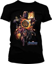 Marvel The Avengers Dames Tshirt -XL- Endgame Zwart