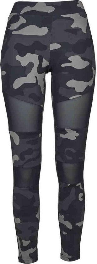 Urban Classics - Camo Tech Mesh Legging - M - Zwart