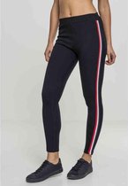 Urban Classics Legging -XS- 3-Tone Tape Zwart