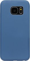 ADEL Premium Siliconen Back Cover Softcase Hoesje Geschikt voor Samsung Galaxy S7 Edge - Blauw