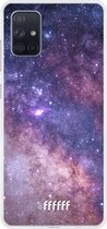 Samsung Galaxy A71 Hoesje Transparant TPU Case - Galaxy Stars #ffffff