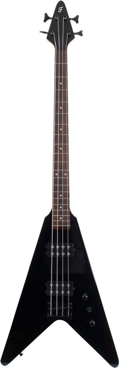 Fazley FFVB618BK elektrische basgitaar zwart
