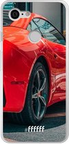 Google Pixel 3 Hoesje Transparant TPU Case - Ferrari #ffffff
