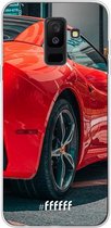 Samsung Galaxy A6 Plus (2018) Hoesje Transparant TPU Case - Ferrari #ffffff