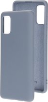 Mobiparts Siliconen Cover Case Samsung Galaxy A41 (2020) Royal Grijs hoesje