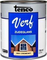 Tenco verf zijdeglans crèmewit (RAL 9001) - 750 ml
