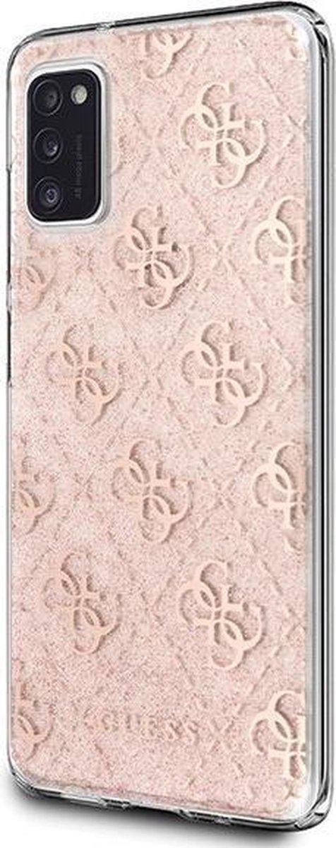 Guess 4G Logo Backcase hoesje Samsung A41 Roze