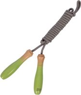Mamamemo Springtouw Dusty Junior 2,6 Meter Hout Groen/grijs