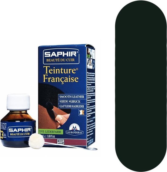 Saphir Teinture Francaise indringverf voor suede en gladleer - 20 Donkergroen - 50ml
