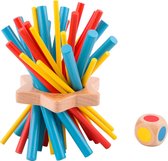 Tooky Toy Mikado Keep It Steady 15 Cm Hout 32-delig