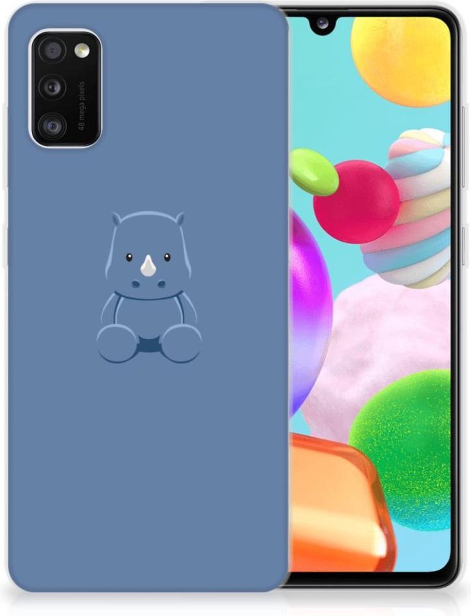 Samsung Galaxy A41 Telefoonhoesje met Naam Baby Rhino