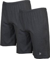 2-Pack Donnay Ess. joggingshort Roy - Sportshort - maat L - Charcoal marl (037)