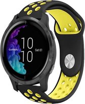 iMoshion Sport Siliconen Smartwatch Bandje voor de Garmin Vivoactive 3, Garmin Venu, Garmin Forerunner 245 - Zwart